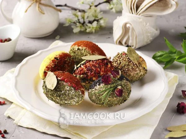 Фото блюда: Эко-декор пасхальных яиц