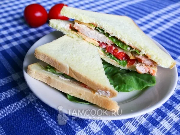 Фото блюда: Сэндвич со свининой
