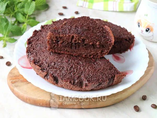 Фото блюда: Шоколадный манник на кефире в мультиварке