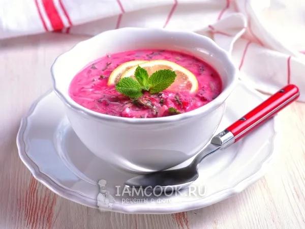 Фото блюда: Холодный свекольник на кефире