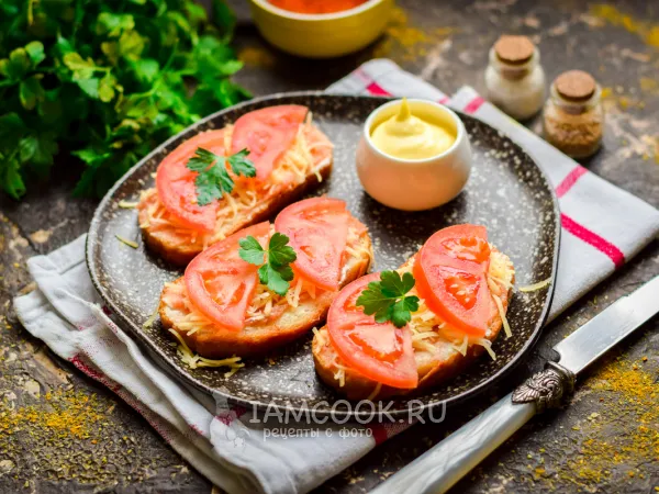 Фото блюда: Бутерброды с икрой минтая и сыром