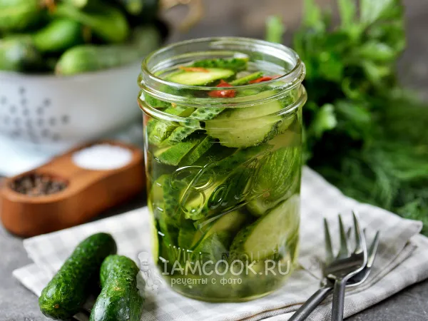 Фото блюда: Маринованные огурцы в спрайте