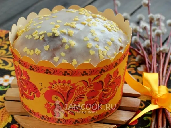 Фото блюда: Пасхальный творожный кулич