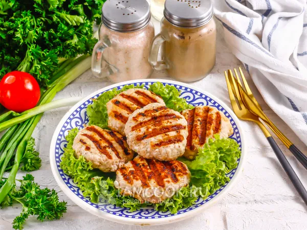 Фото блюда: Котлеты на электрогриле