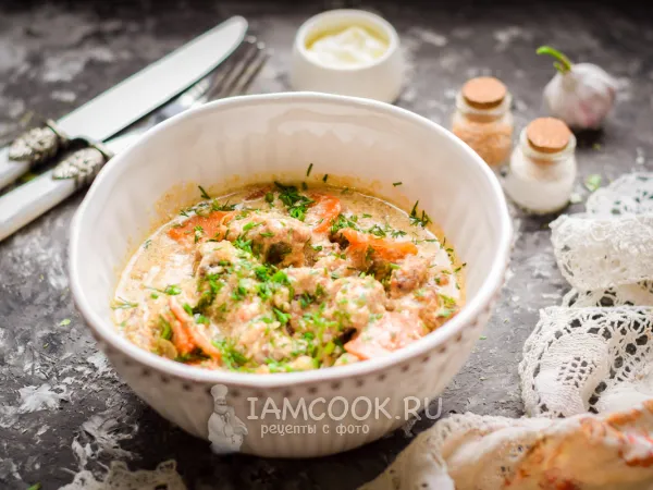 Фото блюда: Куриная печень в соусе в духовке