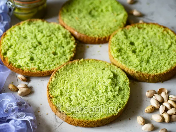 Фото блюда: Фисташковый бисквит