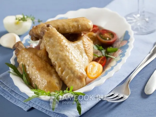 Фото блюда: Курица с луком и чесноком