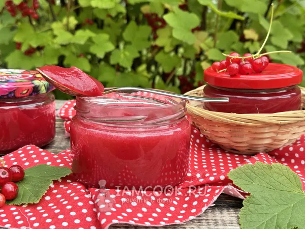 Фото блюда: Конфитюр из красной смородины на зиму