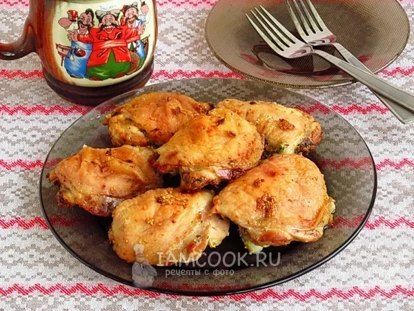 Фото блюда: Пивные куриные бёдрышки в аэрогриле