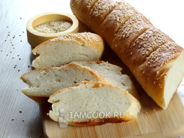 Фото блюда: Багет с кунжутом