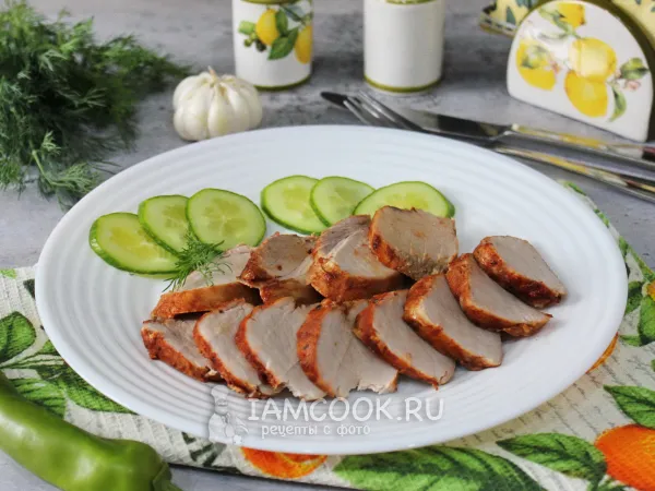 Фото блюда: Свиная вырезка в соевом соусе в духовке