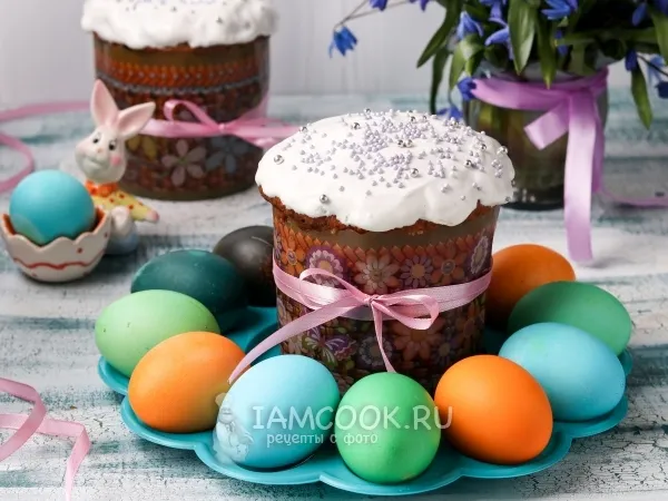 Фото блюда: Пасхальный кулич «из холодильника»