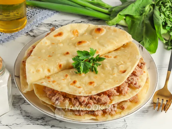 Фото блюда: Кыстыбый с мясом