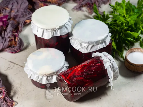 Фото блюда: Маринованная свекла с морковью на зиму