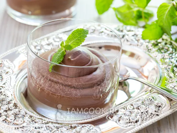 Фото блюда: Шоколадный мусс с маршмеллоу (без яиц)