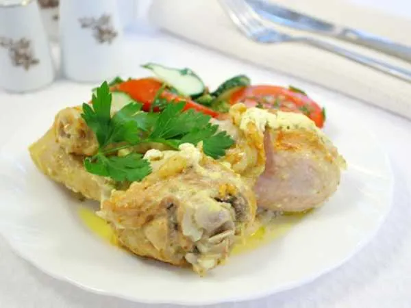 Фото блюда: Тушеная курица в мультиварке