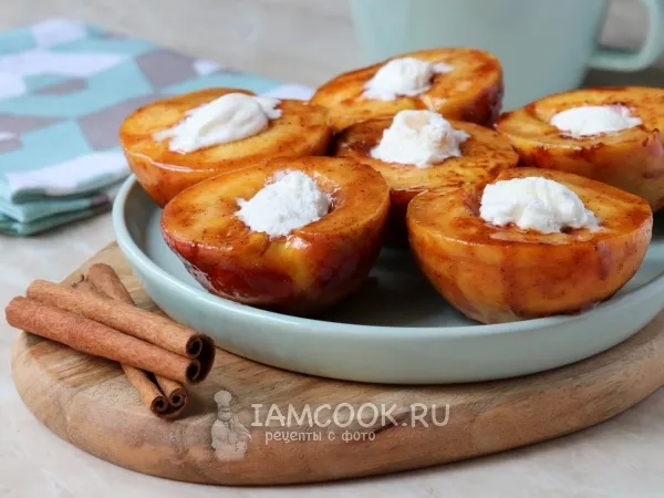 Фото блюда: Жареные персики