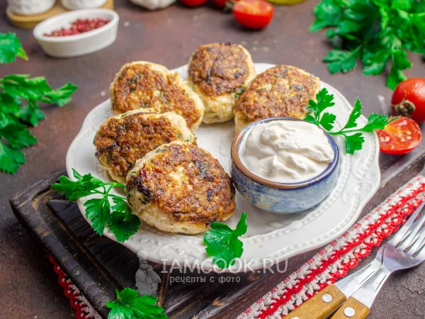 Фото блюда: Куриные котлеты с цветной капустой