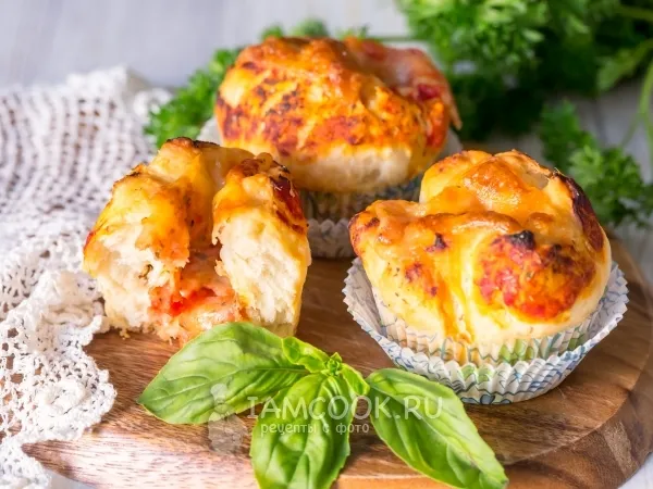 Фото блюда: Пиццы-маффины