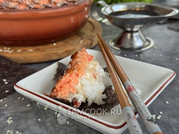 Фото блюда: Ленивые роллы в микроволновке