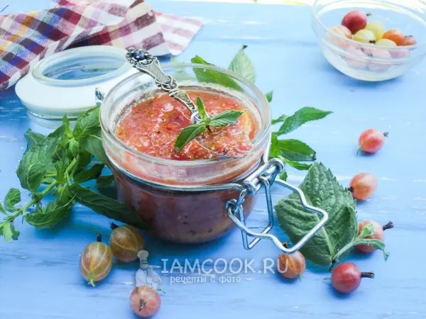 Фото блюда: Джем из крыжовника, лимона и мелиссы