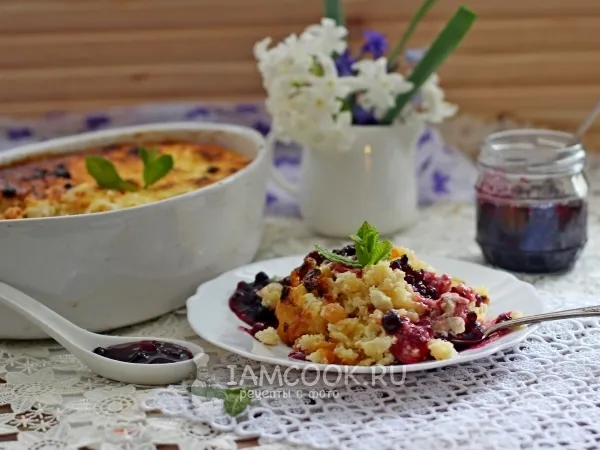 Фото блюда: Творожно-макаронная запеканка