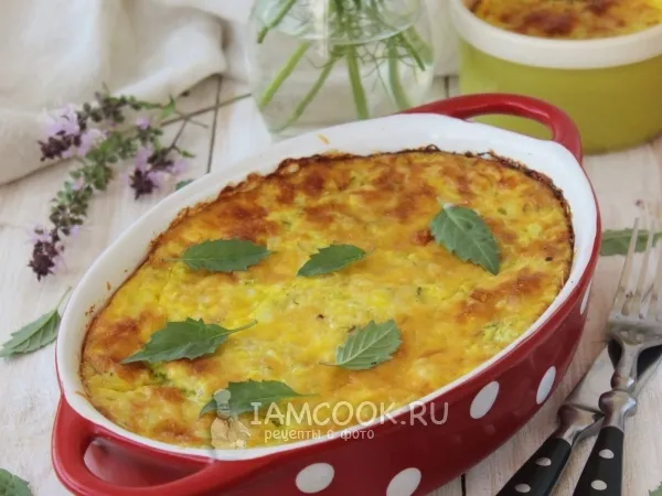 Фото блюда: Запеканка из кабачков с рисом