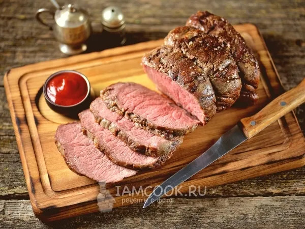Фото блюда: Ростбиф прожарки Медиум
