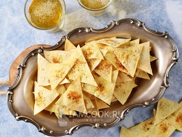 Фото блюда: Чипсы из кукурузного лаваша