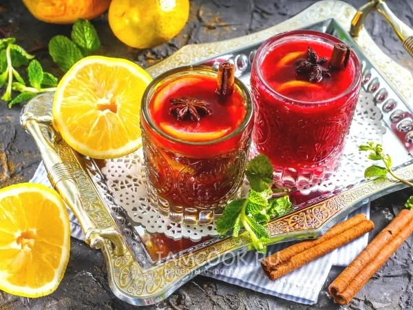 Фото блюда: Глинтвейн с медом и лимоном