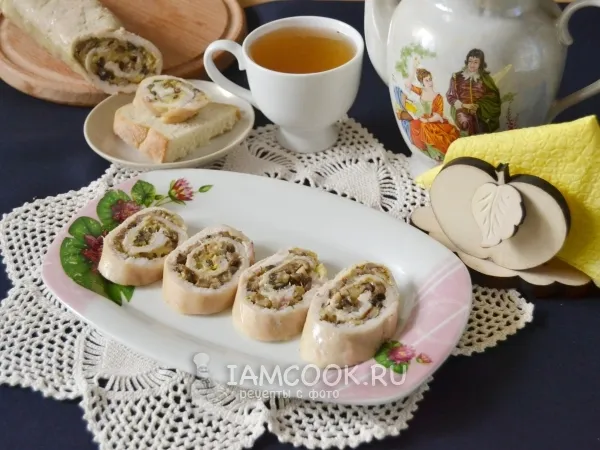 Фото блюда: Куриный рулет в духовке