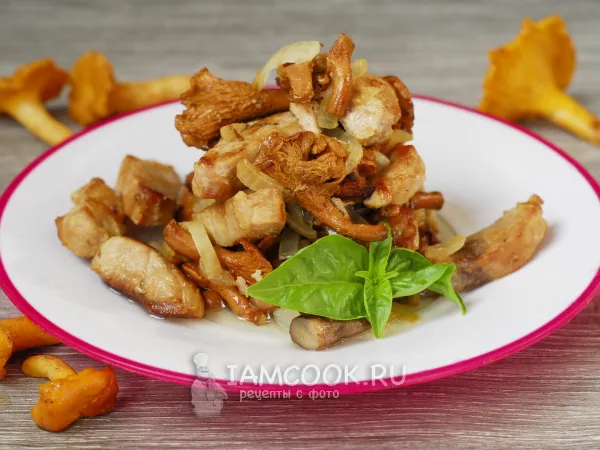 Фото блюда: Свинина с лисичками