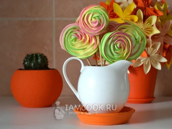 Фото блюда: Меренга на палочке