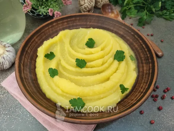 Фото блюда: Картофельное пюре на курином бульоне