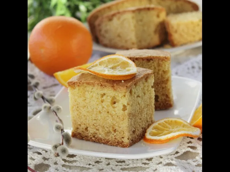 Фото блюда: Постный апельсиновый манник