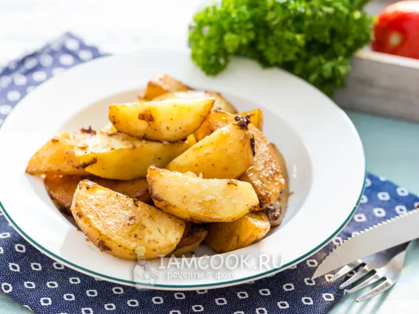 Фото блюда: Картошка в соевом соусе в духовке