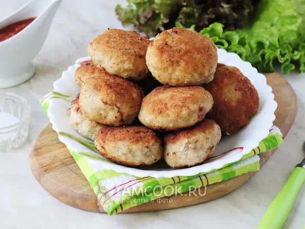 Фото блюда: Котлета по-хлыновски (с картофелем)