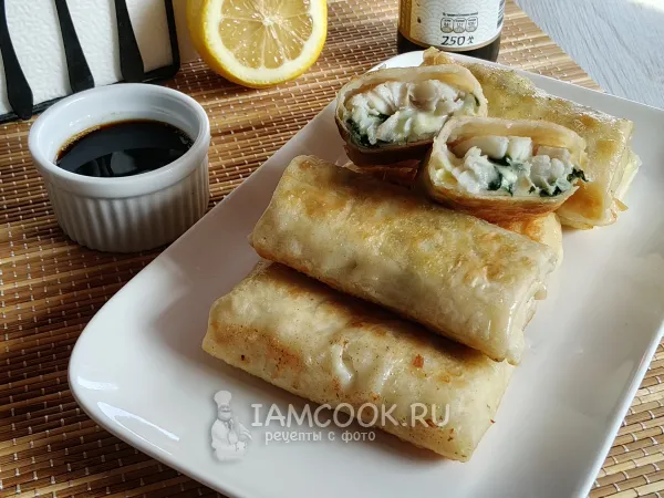 Фото блюда: Рыба в тесте фило