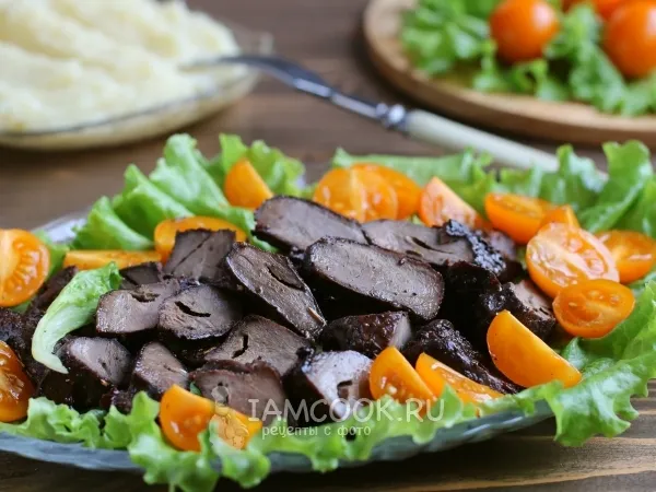 Фото блюда: Шашлык из говяжьего сердца