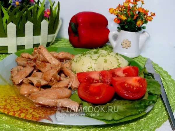 Фото блюда: Бефстроганов из куриной грудки