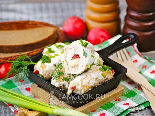 Фото блюда: Крученики из куриного филе