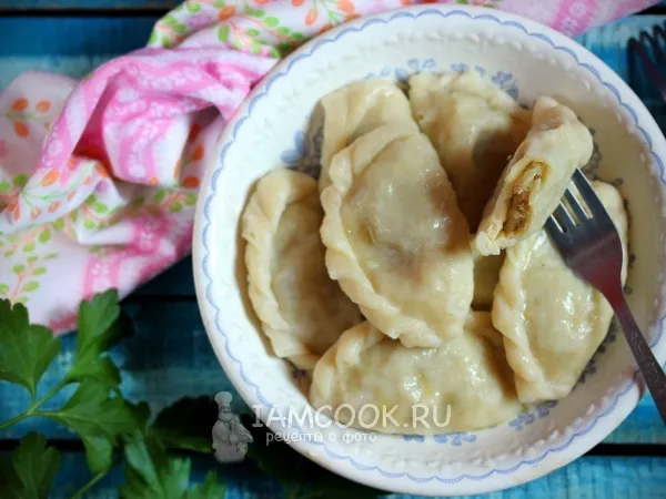 Фото блюда: Вареники с картофелем и говядиной