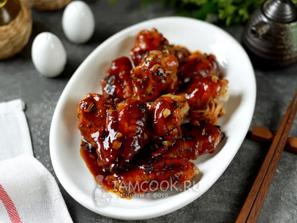 Фото блюда: Крылышки в кисло-сладком соусе