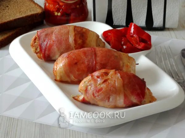 Фото блюда: Куриные рулетики с помидорами
