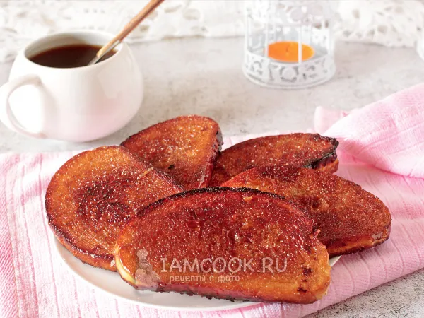 Фото блюда: Сахарные гренки