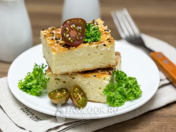 Фото блюда: Ленивый заливной пирог с капустой