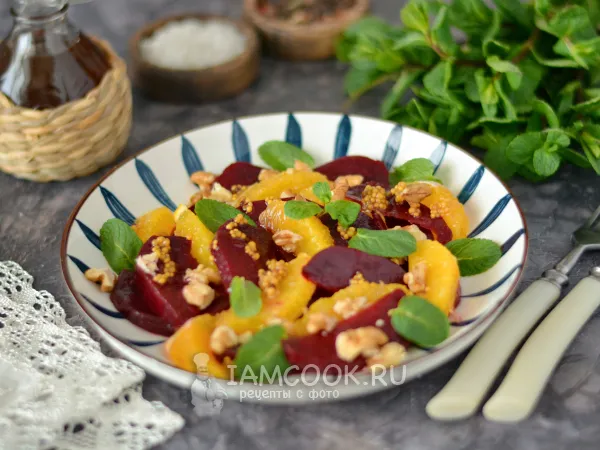 Фото блюда: Салат со свеклой и апельсином