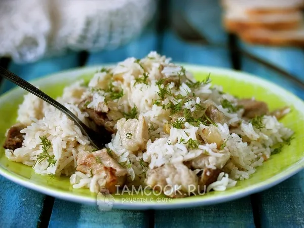 Фото блюда: Рис с мясом в мультиварке