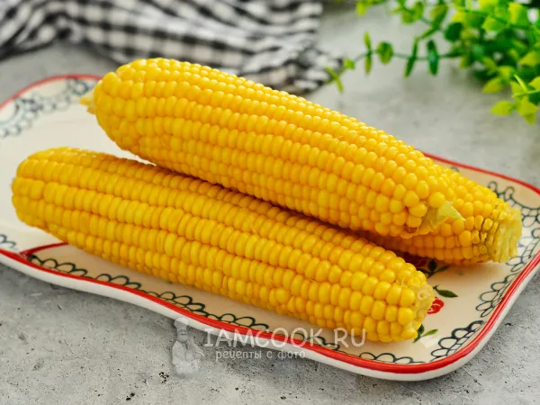 Фото блюда: Вареная кукуруза с сахаром