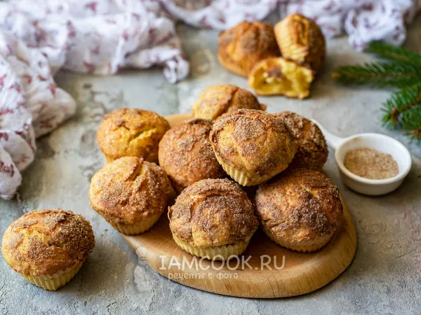 Фото блюда: Тыквенные маффины с хрустящей корочкой
